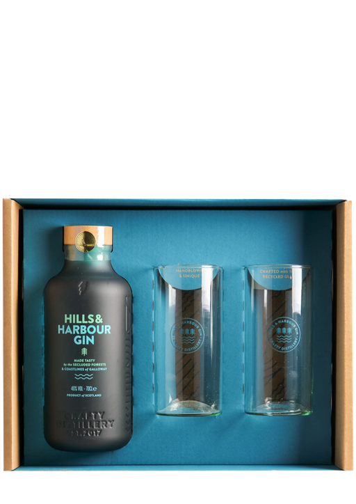 Hills and Harbour Gin Gift Set 70cl