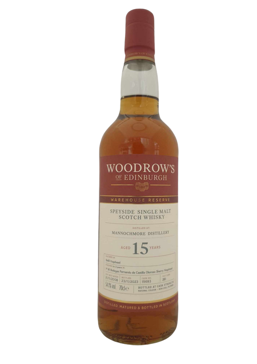 Woodrow's of Edinburgh Mannochmore 15 Jahre 70cl