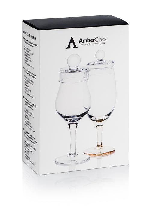 Amber Glass Tasting Box Whisky Glasses