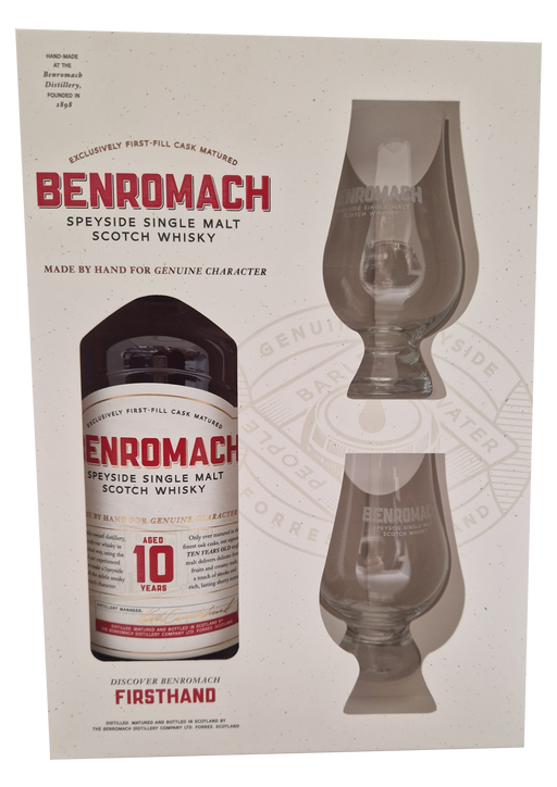 Benromach 10 year old Gift Set 70cl