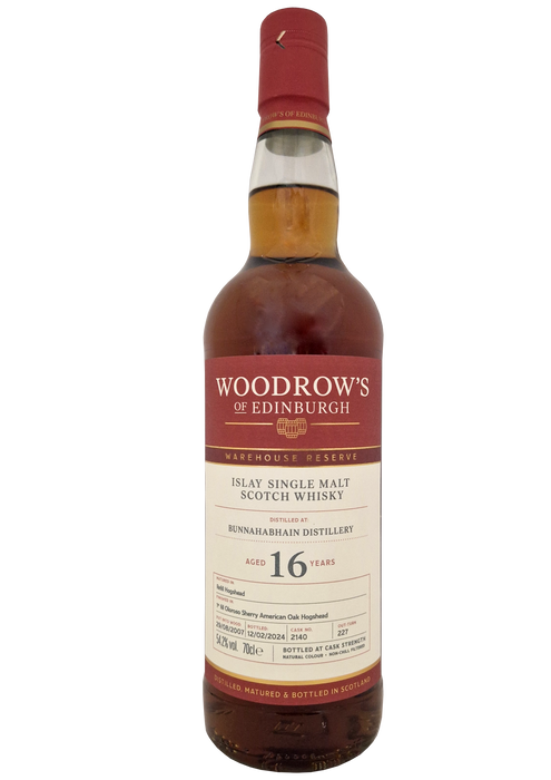 Woodrow's of Edinburgh Bunnahabhain 16 Year Old 70cl