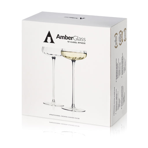 Amber Glass Professional Cocktail Glasses