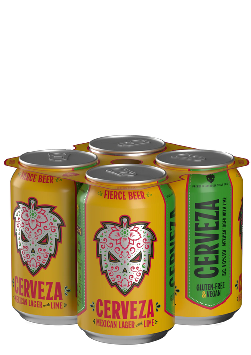 Fierce Cerveza Mexican Lager 4 x 330ml