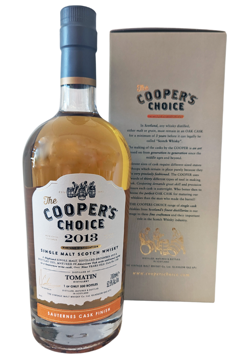 Cooper’s Choice Tomatin 2013 8 Year Old 70cl