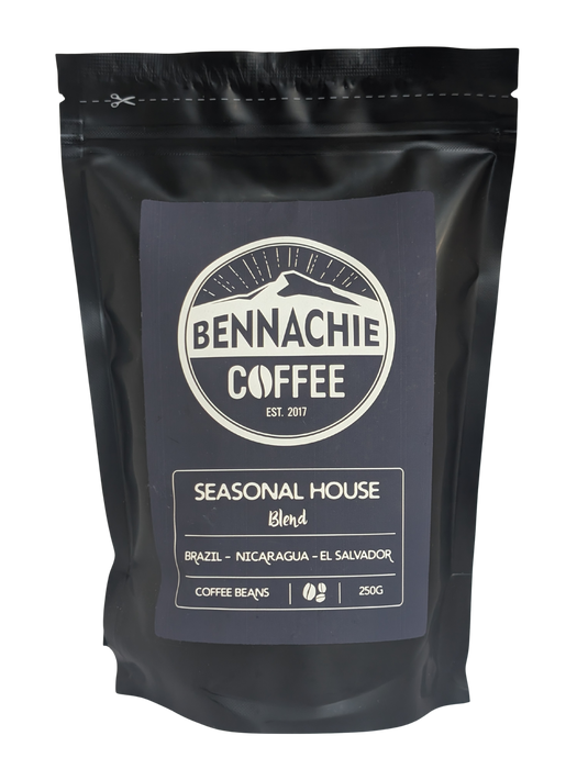 Bennachie Coffee: Seasonal House Blend Roast Coffee Beans 250g