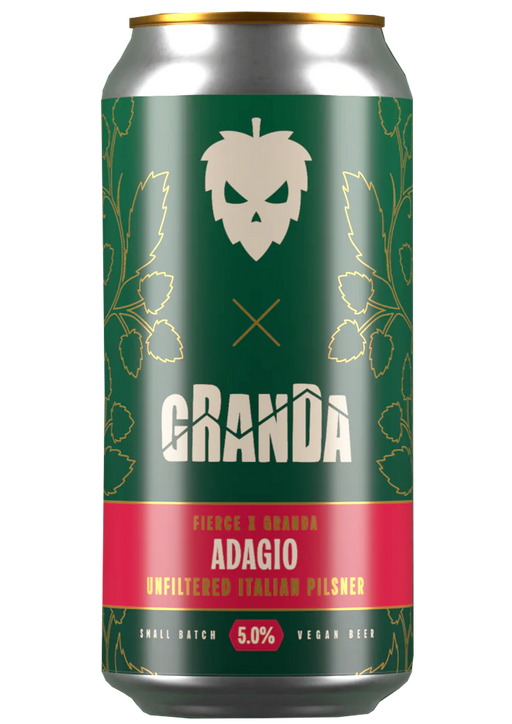 Fierce Adagio Unfiltered Italian Pilsner 440ml