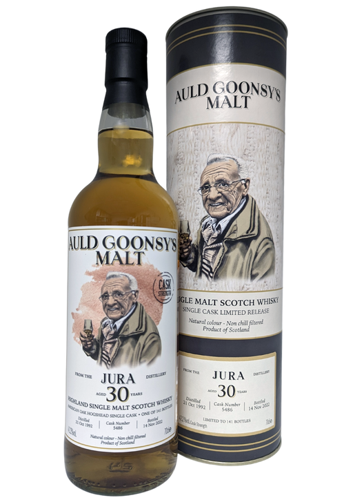 Auld Goonsy 汝拉麦芽威士忌 30 年 1992 年 70 厘升