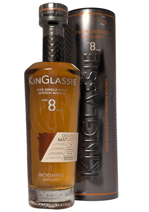 Kinglassie Double Matured 8 Year Old Heavily Peated 70cl