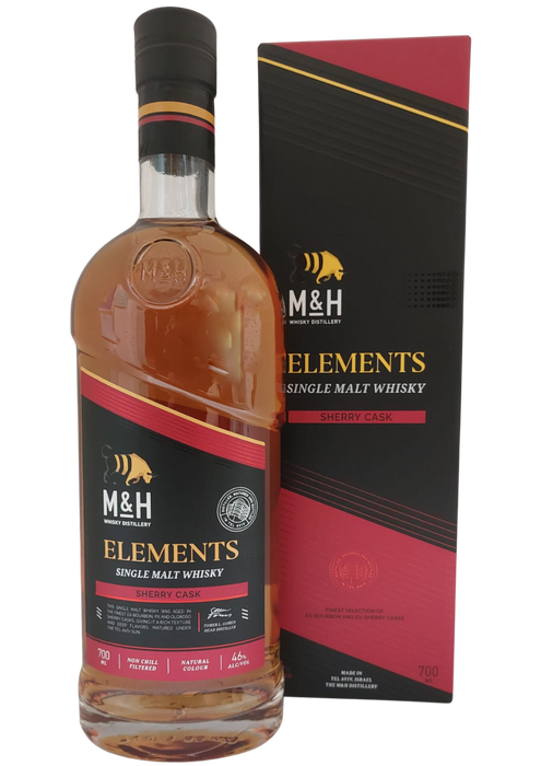 M & H Elements Sherry Cask Single Malt Whisky 70cl