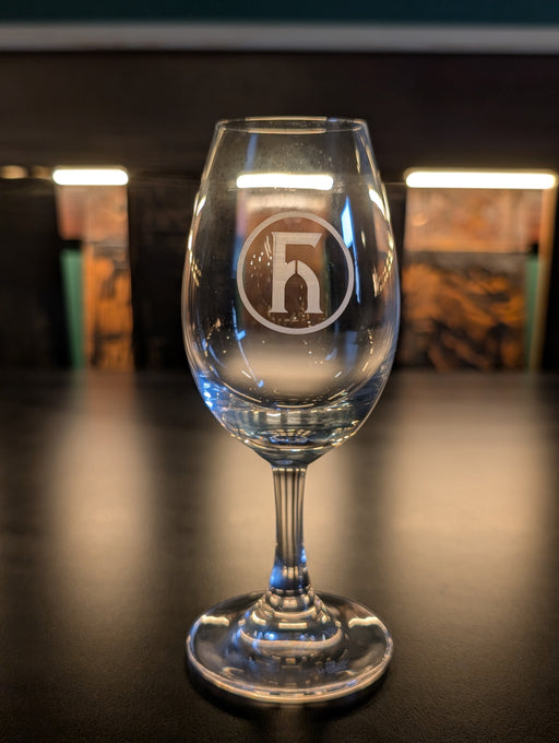 Glencairn Copita Glass with Foghouse Logo