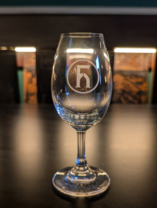 Glencairn Copita Glass with Foghouse Logo