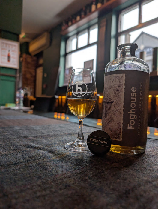 Glencairn Copita Glass with Foghouse Logo
