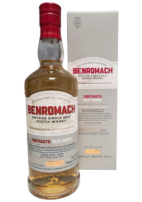 Benromach 对比泥炭烟 2012 70cl