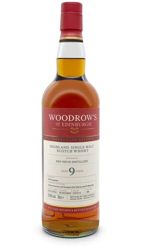 Woodrow's of Edinburgh Ben Nevis 9 Year Old 70cl