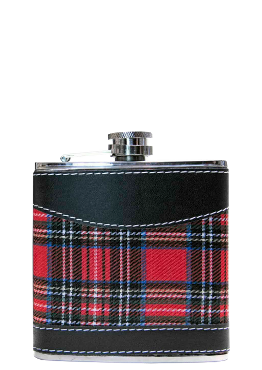 Stewart Tartan Hip Flask 6oz