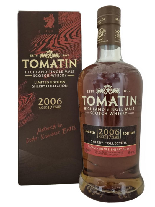 Tomatin Sherry Limited Edition Pedro Ximenez 17 Year Old 70cl