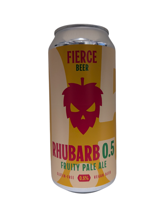 Fierce Beer Rhubarb Fruit Pale Ale 0.5% 440ml