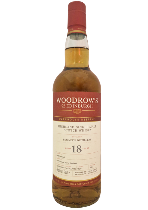 Woodrow’s of Edinburgh Ben Nevis 18 Year Old 70cl