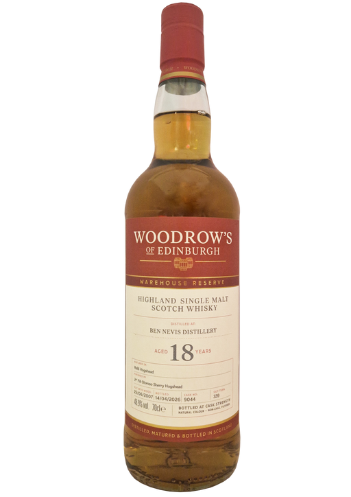 Woodrow’s of Edinburgh Ben Nevis 18 Year Old 70cl