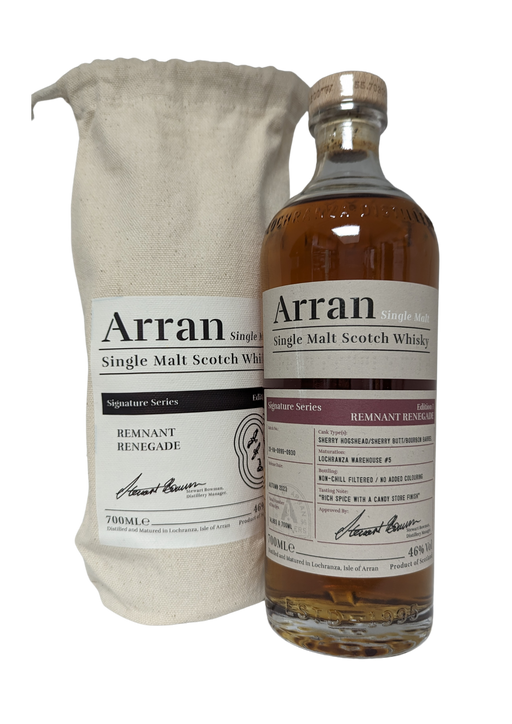 Arran Signature Series Edition 1: Remnant Renegade 70cl *ONE PER PERSON*