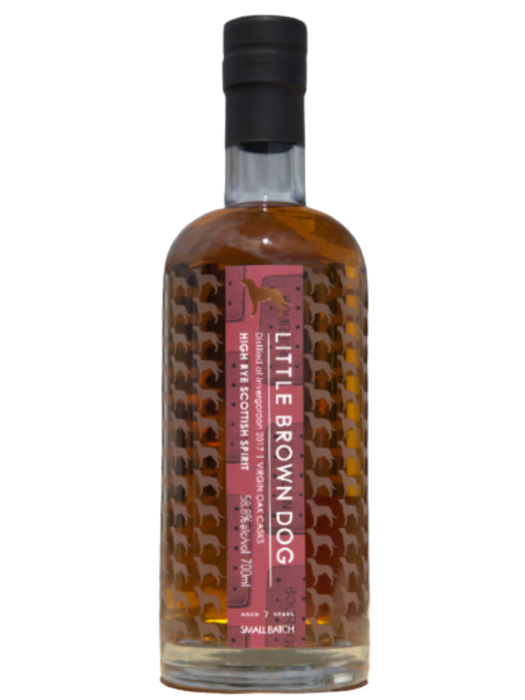 Little Brown Dog Invergordon 7 Year Old High Rye Scottish Spirit Batch #2 70cl