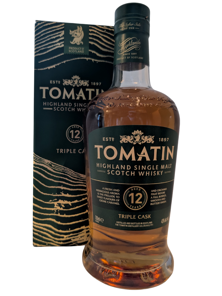 Tomatin 12 Year Old Triple Cask 70cl — Inverurie Whisky Shop