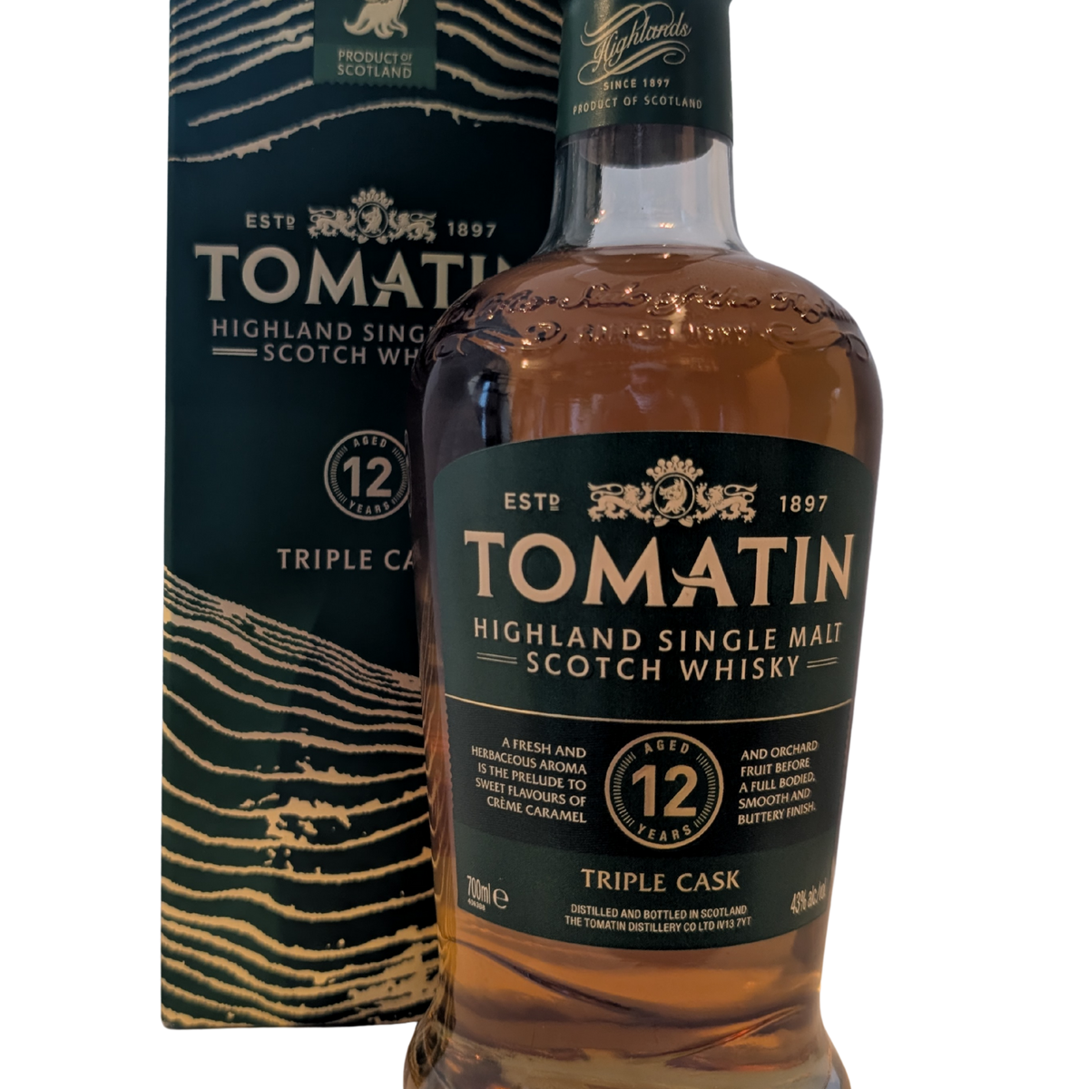 Tomatin 12 Year Old Triple Cask 70cl — Inverurie Whisky Shop