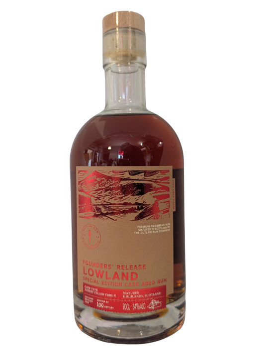 Outlaw Rum Founder’s Release Lowland Cask Aged Rum 70cl