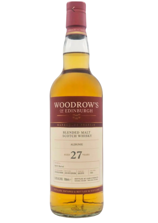 Woodrow’s of Edinburgh Aldunie 27 Year Old 70cl