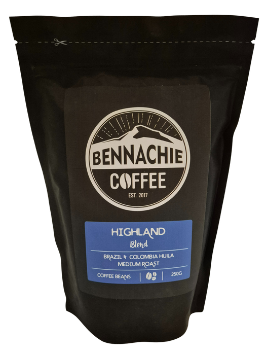 Bennachie Coffee: Highland Blend Medium Roast Coffee Beans 250g