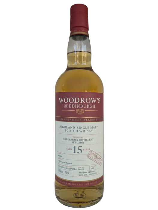 Woodrow's of Edinburgh Tobermory 15 Year Old 70cl
