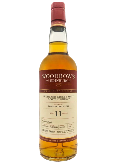 Woodrow’s of Edinburgh Tomatin 11 Year Old 70cl