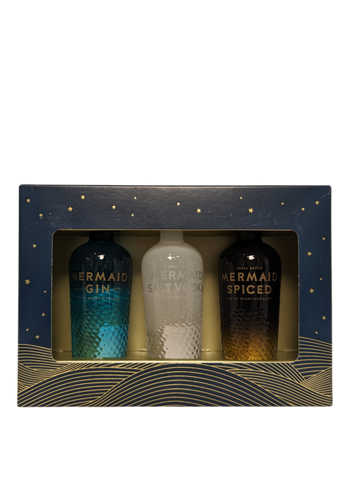 Mermaid Triple Pack Spiced Rum, Gin and Vodka 5cl