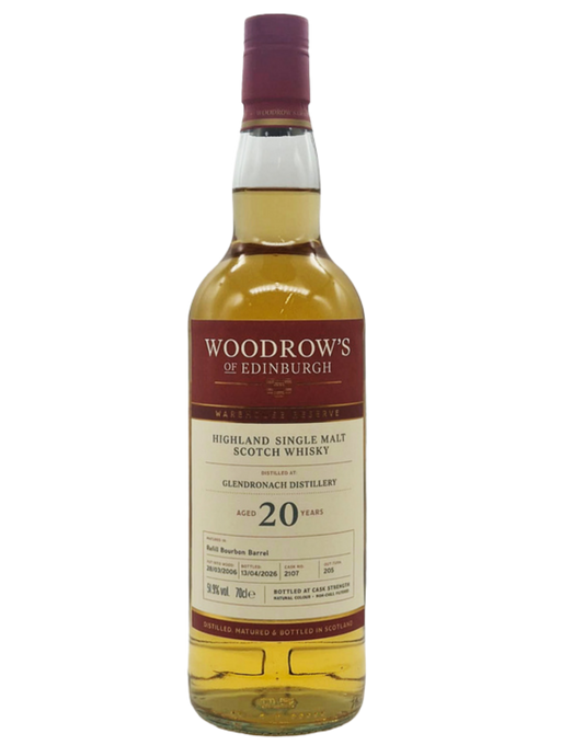 Woodrow's of Edinburgh Warehouse Reserve Glendronach 20 Year Old 70cl