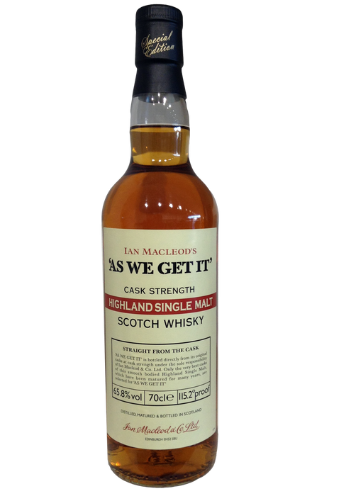 Ian Macleod As we get it Highland 70cl