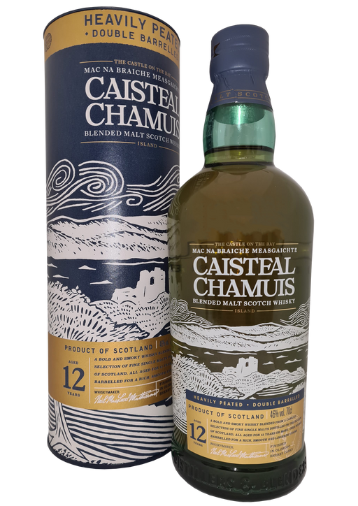 Caisteal Chamuis 重泥煤混合岛屿威士忌 12 年 70 厘升