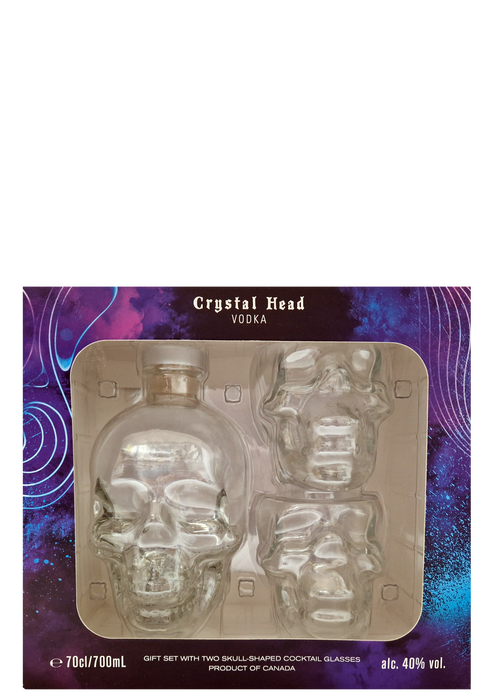 Crystal Head Skull Glass Gift Set 70cl