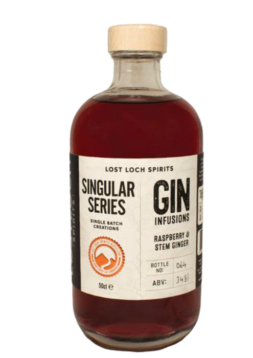 Lost Loch Spirits Singular Series Raspberry & Stem Ginger Gin 50cl