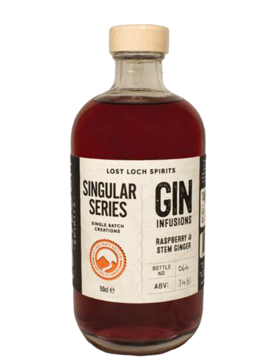 Lost Loch Spirits Singular Series Raspberry &amp; Stem Ginger Gin 50cl