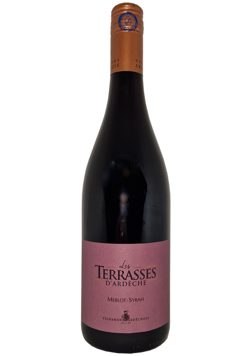 Les Terrasses D'Ardeche Merlot-Syrah Rotwein 75cl