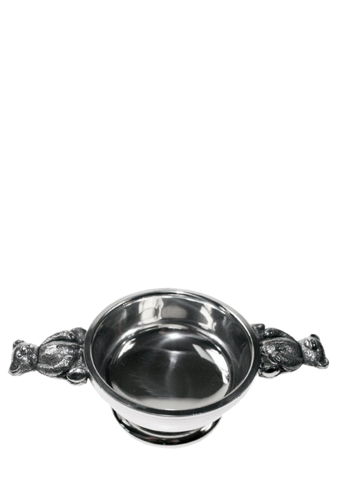 Pewter Quaich with bear handles
