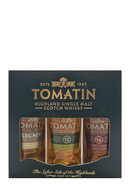 Tomatin Miniature Triple Gift Set