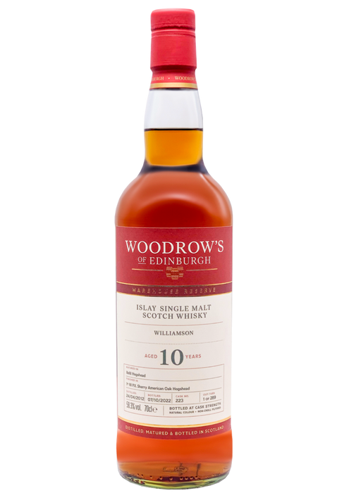 Woodrow’s of Edinburgh Williamson 10 Year Old 70cl