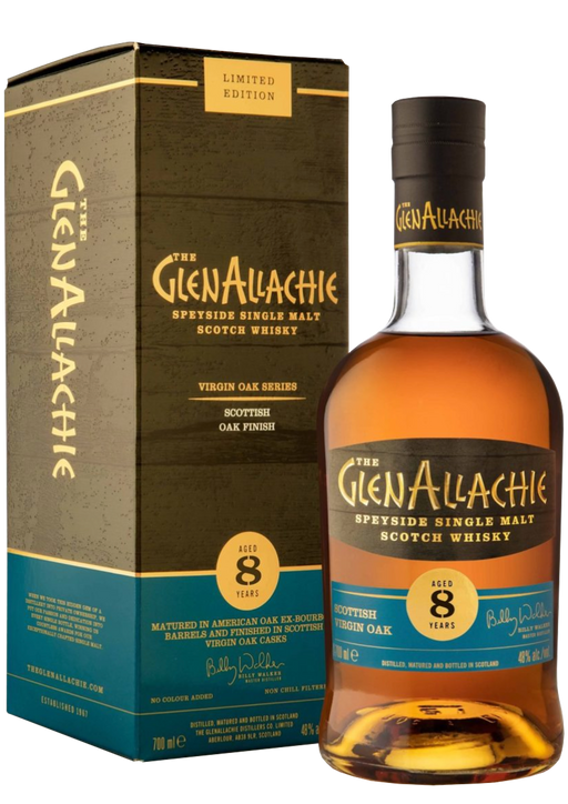 GlenAllachie Virgin Oak Series: Scottish Virgin Oak 8 Year Old 70cl